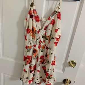 Forever 21 flower Romper